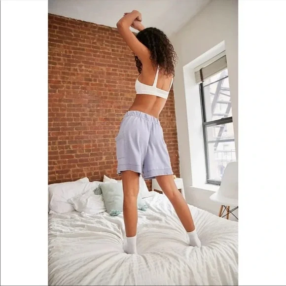 Free People Cozy Girl Shorts- Sea Foam - Picture 2 of 6